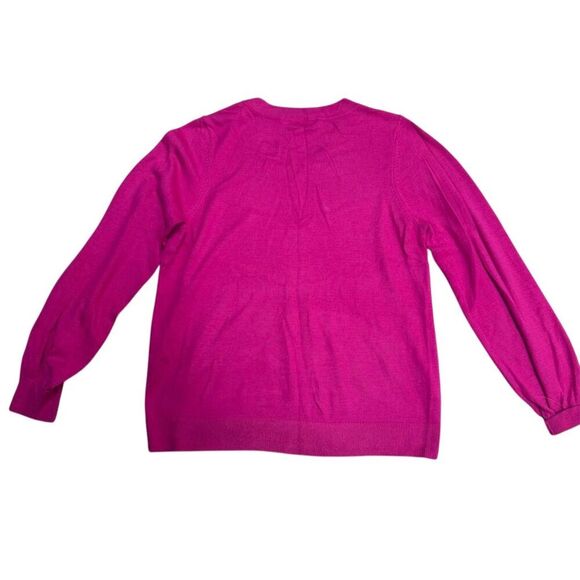 EUC LOFT Women's V-Neck Pink Pullover Sweater Size L Long Sleeve - Picture 2 of 3